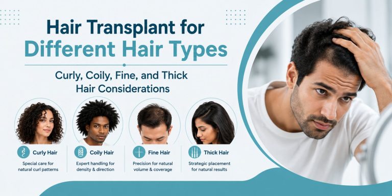 Hair Transplant for Different Hair Types: Curly, Coily, Fine, and Thick Hair Considerations