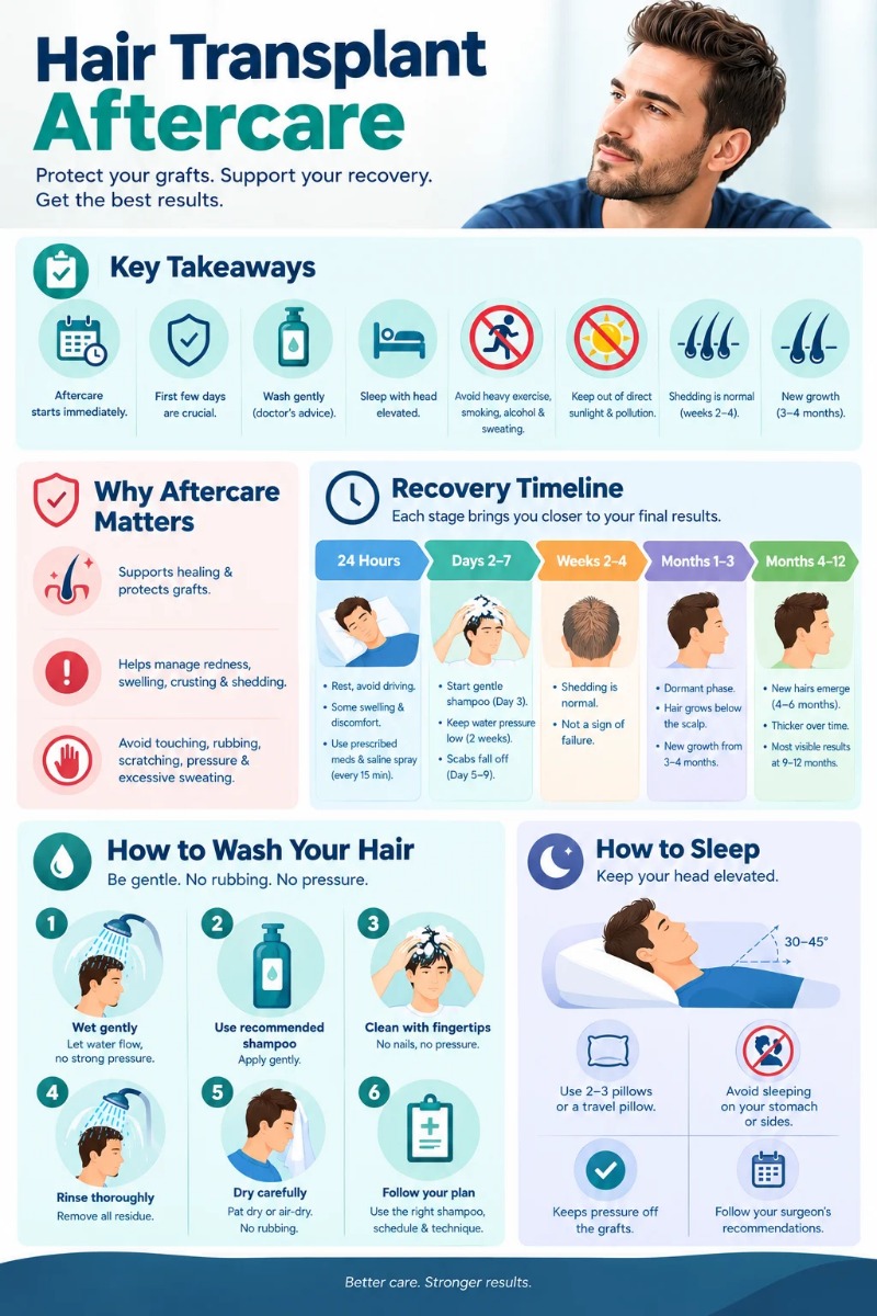 hair transplant aftercare guide